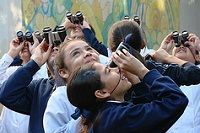 Children participating in WMBD in Argentina © Miguel Lillo Foundation