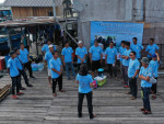 Briefing on the TED programme by Liyana (MRF) to fishers and net makers © Marine Research Foundation