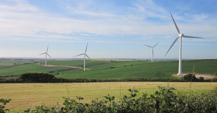 Windfarm in Cornwall, UK
