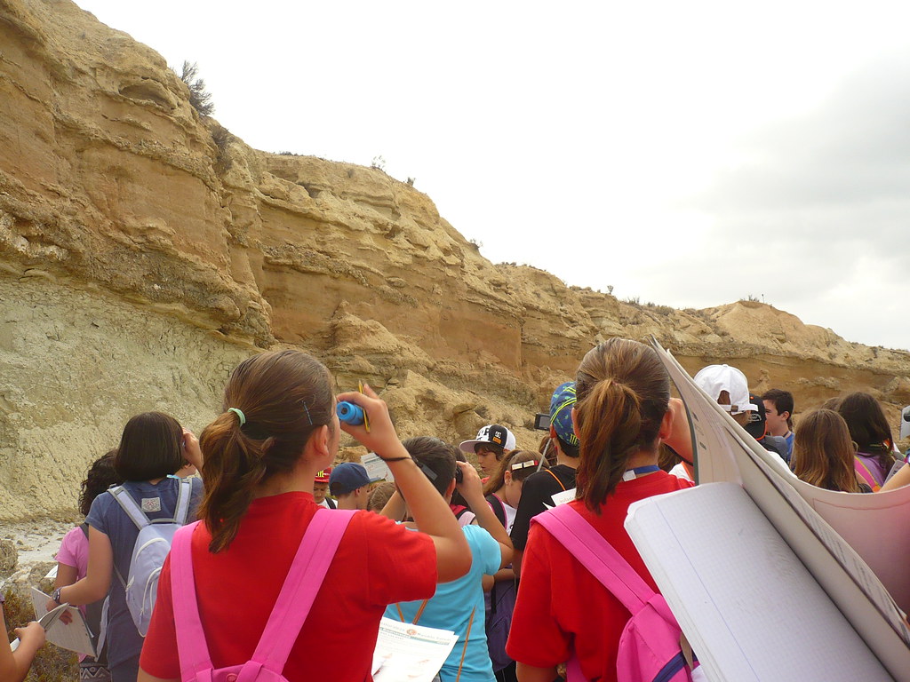 Group of bird watching kids