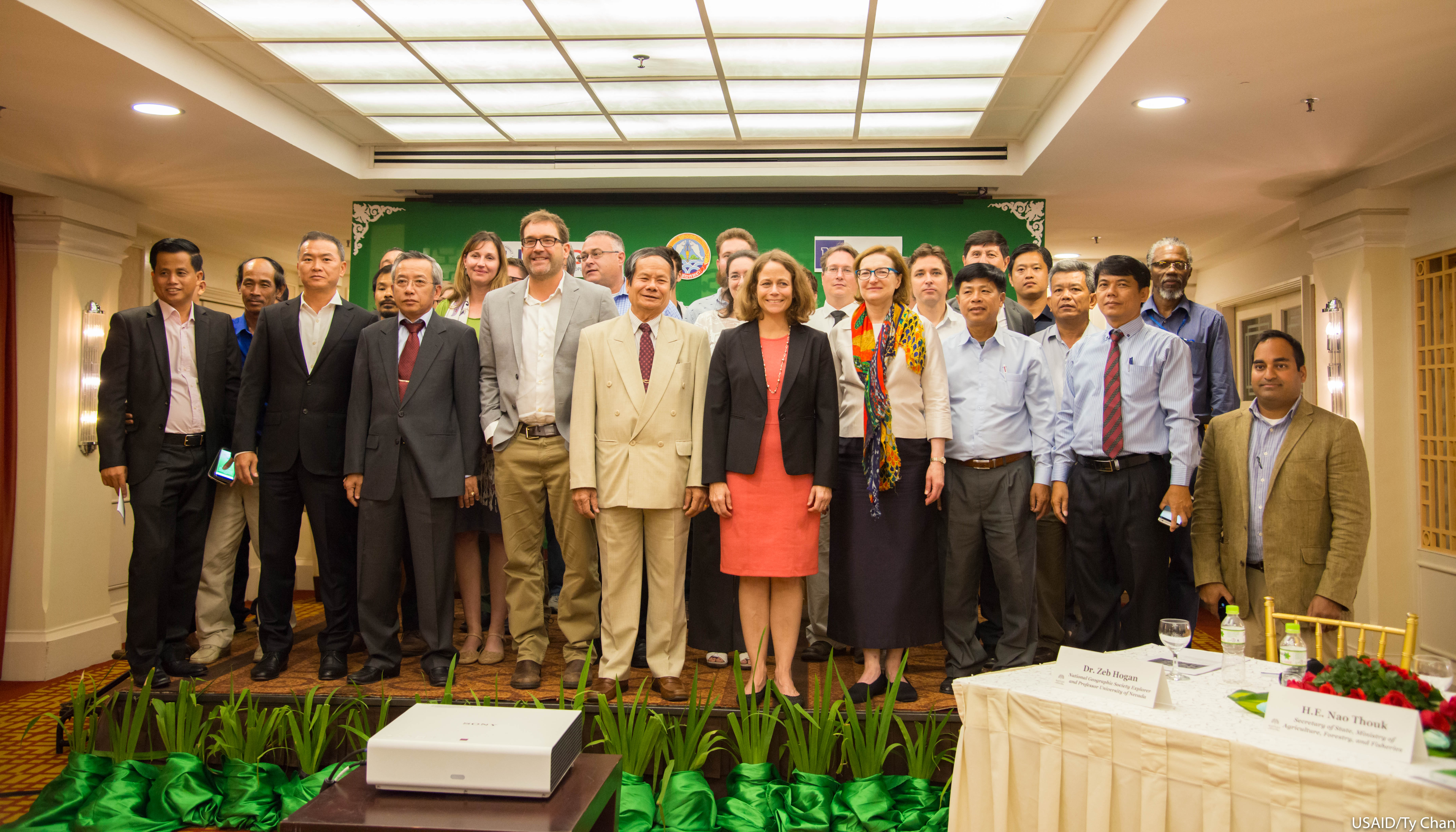 Participants of the Mekong River Project Press Launch © USAID