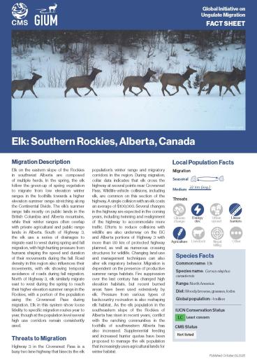 Fact Sheet Elk Migration