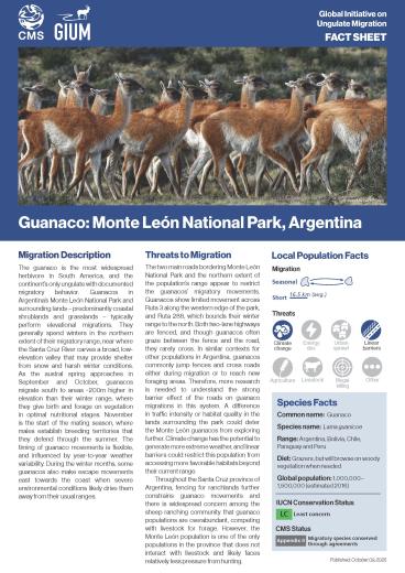 Guanaco Fact Sheet 